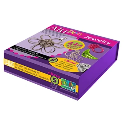Afbeelding van Vaessen creative Sieradenset van aluminium, techniek, Wirealu Deco Jewelry