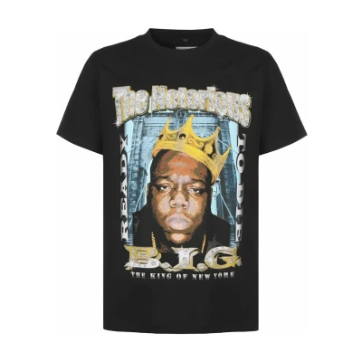 Afbeelding van Upscale by Mister Tee Biggie Crown Tshirt print, Heren, Maat: Large, Black