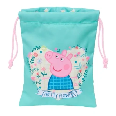 Afbeelding van Lunchtrommel Peppa Pig Pretty flowers Geel Munt