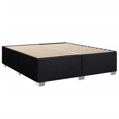 Afbeelding van vidaXL Bedframe zonder matras stof zwart 180x200 cm