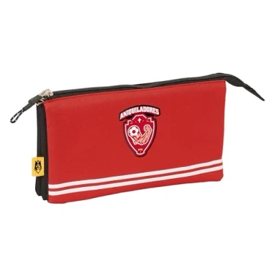 Afbeelding van Pennenetui met 3 vakken Kings League Aniquiladores Rood 22 x 12 cm