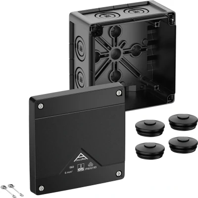 Afbeelding van Spelsberg Abox Pro 060 L/sw Aftakkast (l x b h) 127 75 mm Zwart IP66, IP67, IP69 1 stuk(s)