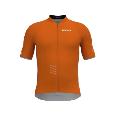Afbeelding van Bioracer Fietsshirt Heren Korte Mouw Model &#039;2025 Icon&#039; Rusty Ochre Maat XL Fietskleding