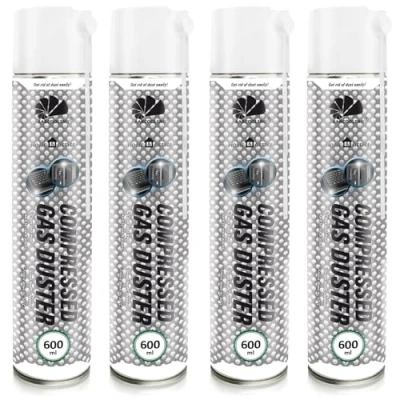 Afbeelding van AABCOOLING Home&amp;Office Compressed Gas Duster 4x600ml Spray Nettoyage Bureau, Dépoussiérant PC, Laptop, Écran, Console, Clavier, Équipement Informatique, Aérosol Haute Pression, Air Sec, K2 BE