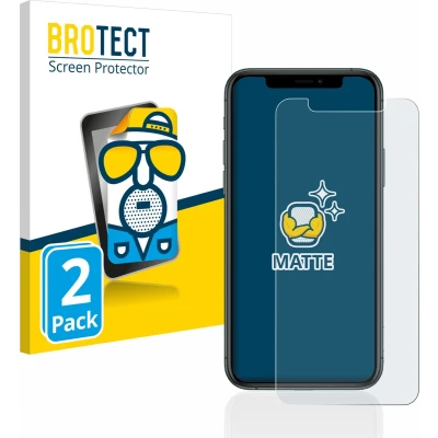 Afbeelding van BROTECT Screenprotector voor Apple iPhone 11 Pro Folie Beschermfolie matte (2 Stuks)