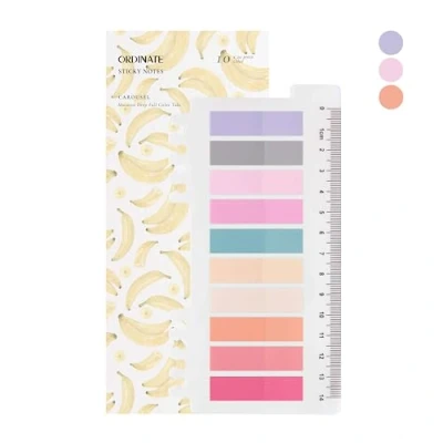 Afbeelding van Ordinate 200 stuks plakstrips, transparante plaknotities, zelfklevende notities, beschrijfbare bladwijzers, pastel, parkeerbenodigdheden, boekaccessoires,