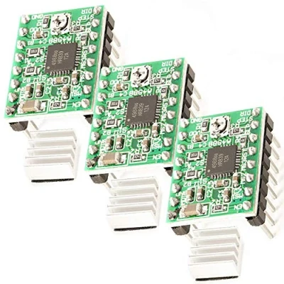 Afbeelding van AZDelivery 3 x A4988 Stappenmotor Driver Module met koellichaam compatibel Arduino