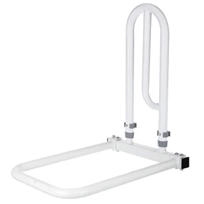 Afbeelding van Alberts 140496 Hulpsysteem voor het opstaan van bed handvat: staal, geplastificeerd, wit, ø 21 mm, platina: kunststof, 330 x 560 620 in wit