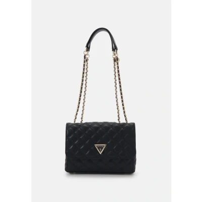 Afbeelding van Guess Giully Convertible Schoudertas, Dames, Maat: One Size, Black