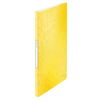 Afbeelding van Leitz A4 Showalbum, 20 Hoezen, Capaciteit Tot Maximaal 40 Vellen, Transparante Geel, WOW, 46310016