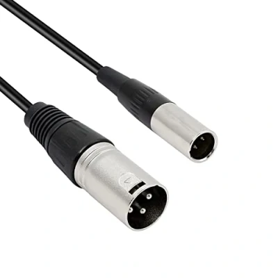 Afbeelding van MEIRIYFA mini XLR mannelijk naar microfoonkabel, 3 polige kaart Nong stekker voor BMPCC 4K camera Sharp 8K video ondersteuning 0,3 m (mini