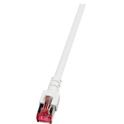 Afbeelding van Techtube Pro Internetkabel S/FTP CAT6 wit 0.5 meter