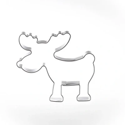 Afbeelding van FORMINA Orignal 6,3 cm roestvrij staal koekjesvorm eland rendier koekjesvorm.