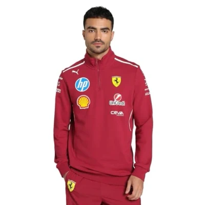 Afbeelding van Puma Scuderia Ferrari Sweater, Heren, Maat: XXL, Dark cherry