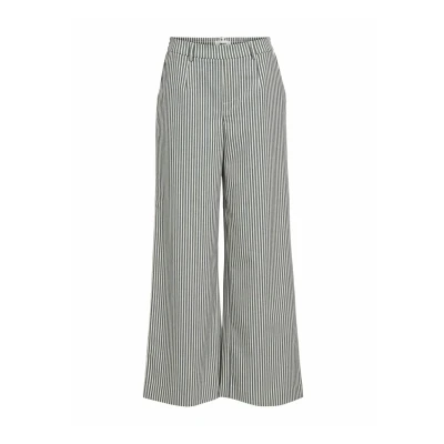 Afbeelding van Object Broek Objlisa Wide Pant Aop Noos 23040544 Cloud Dancer/sky Captal Dames Maat W40