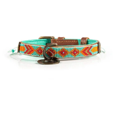 Afbeelding van Dwam Halsband Paddy Lee Turquoise Hondenhalsband 26 29x2 cm