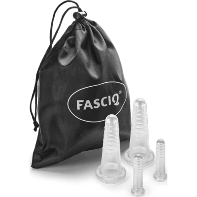 Afbeelding van Fasciq Facial Cupping set Kunststof massage cups gezicht 4 stuks
