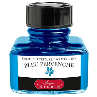 Image de Herbin Encre Traditionnelle à stylo en Flacon &quot;D&quot; 30ml Bleu pervenche