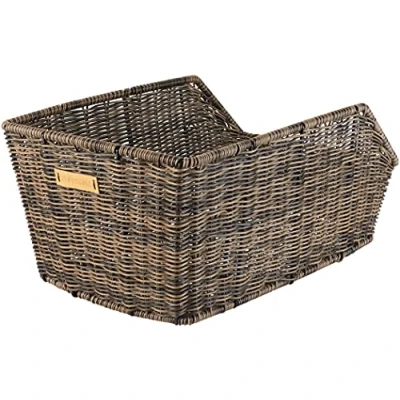 Afbeelding van Fietsmand Basil Cento Rattan Look met dragerbevestiging 47 x 34 22 cm nature brown