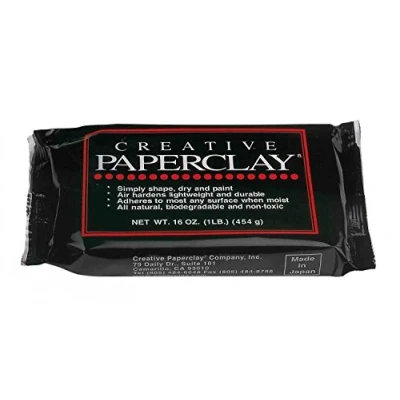 Image de Pâte à modeler Paperclay auto durcissante blanc 454g