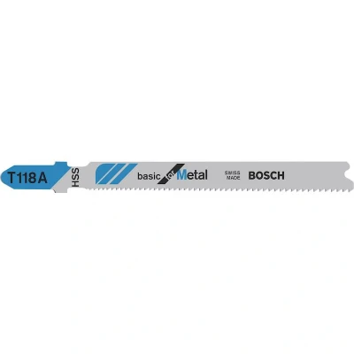 Afbeelding van Bosch Accessories 2608631507 Decoupeerzaagblad T 118 A, Basic for Metal, verpakking van 3 stuks stuk(s)