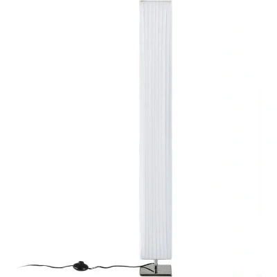 Afbeelding van Lindby vloerlamp 2lichts stof, metaal H: 120 cm E27 wit, chroom