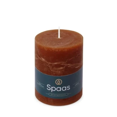 Image de Spaas Bougie Pilier Rustique 80/110 mm 65h bordeaux