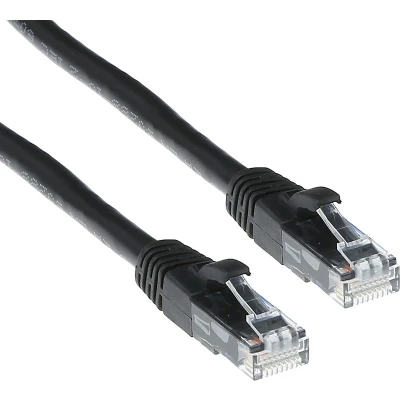 Afbeelding van ACT IB2907 U/UTP CAT6A Patchkabel Snagless RJ45 Connectoren Zwart 7 meter