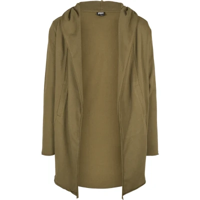 Afbeelding van Urban Classics LONG Hooded OPEN EDGE Cardigan Vest, Heren, Maat: Medium, Tiniolive