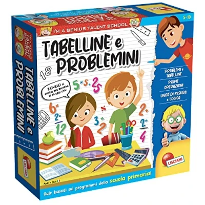 Afbeelding van Lisciani Games I&#039;m a Genius TS tafels en problemen, meerkleurig, medium, 100491