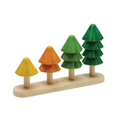 Afbeelding van Plan toys sorteer en telspel bomen