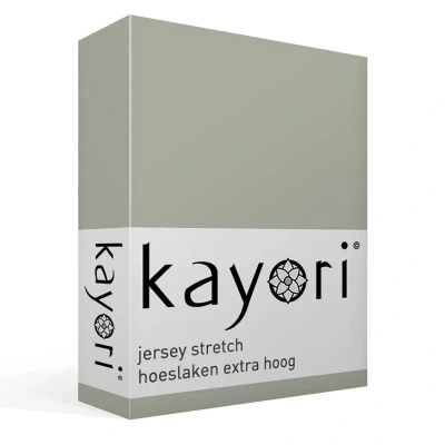 Afbeelding van Sale Kayori Biologisch Shizu Hoeslaken stretch Jersey Lichtgroen 70 80/200 220 (Kleur: Groen)
