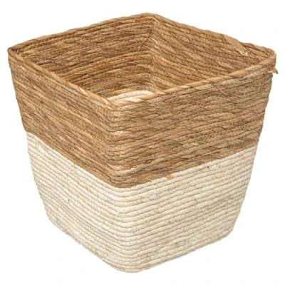Afbeelding van 5Five Tweekleurige rieten mand 31 x cm (L)