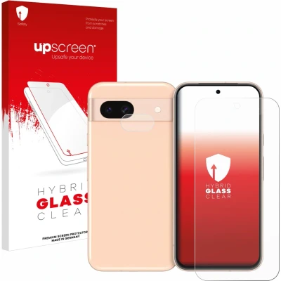 Afbeelding van upscreen Screenprotector voor Google Pixel 8a (Voor+Camera) Folie Beschermfolie Beschermglas transparant