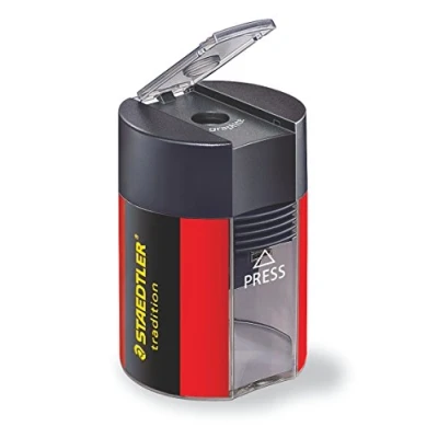 Afbeelding van Staedtler 511 005 ST Noris metalen puntenslijper voor standaard grafietstiften tot 8,2 mm diameter