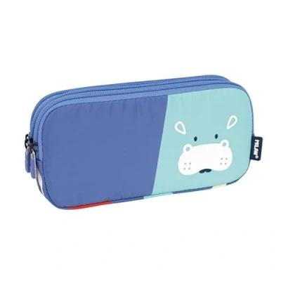 Afbeelding van Schoolpennenzak Milan Animals Blauw 20 x 11 6,5 cm