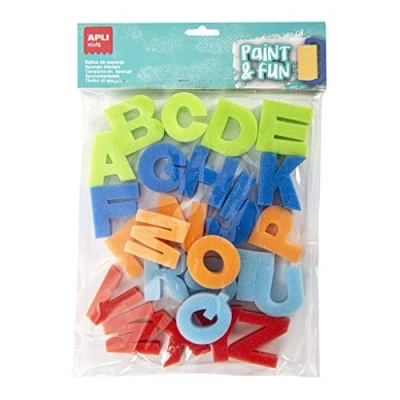 Afbeelding van Apli kids 17465 Blister met 26 ABC sponspads