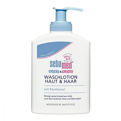 Afbeelding van Sebamed baby &amp; kind Lotion 200ml huid en haar