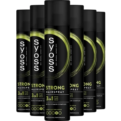 Afbeelding van Syoss Strong Haarspray 6x300 ml Voordeelverpakking