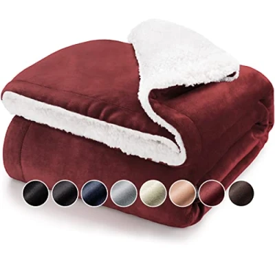 Afbeelding van Blumtal Fleece Deken Sherpa 150x200 Donker Rood