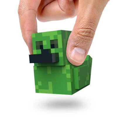 Afbeelding van TUBBZ Mini Creeper Vinyl eendenfiguur om te verzamelen, officiële Minecraft merchandise, videogames en films