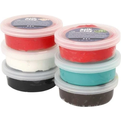 Afbeelding van Creativ company boetseerklei silk clay kerstmis 6st