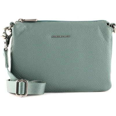 Afbeelding van MANDARINA DUCK Leren Schoudertas Mellow Lux Crossbody Bag Mistral Mintgroen