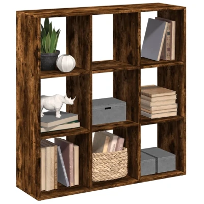 Afbeelding van Kamerscherm / boekenkast 102x29x103,5 cm hout gerookt eiken