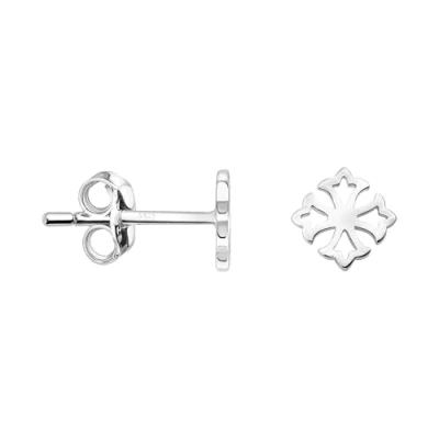 Afbeelding van Sofia Milani Occitan Cross Oorbellen, Dames, Maat: One Size, Silver