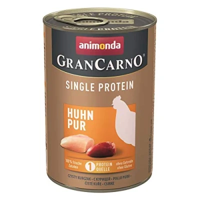 Afbeelding van animonda GranCarno Single Protein smaak: kip blik 6 x 400g