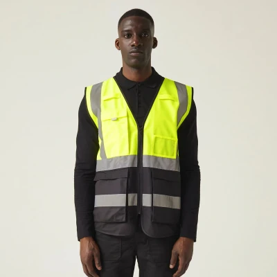 Afbeelding van Regatta Pro Hi Vis Executive Vest RG2510 YELLOW/NAVY