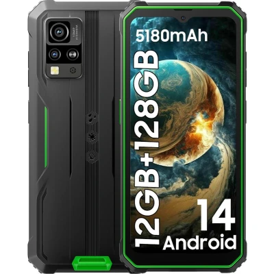 Afbeelding van Blackview BV4800 Pro 12(4+8)GB+128GB Outdoor Smartphone 6.56 inch Android 14, IP68 waterdicht Dual 4G LTE, NFC, OTG, GPS, FM, Groen