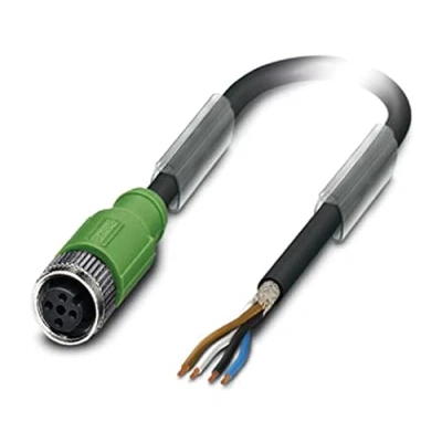 Afbeelding van Phoenix Contact 1682854 Sensor/actuator connector, geassembleerd M12 Aantal polen: 4 Bus, recht 3.00 m 1 stuk(s)