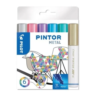 Image de PILOT PINTOR POCH 6 METALLIQUE MOYEN